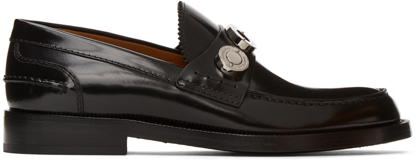 Burberry Black Leather Fred Loafers