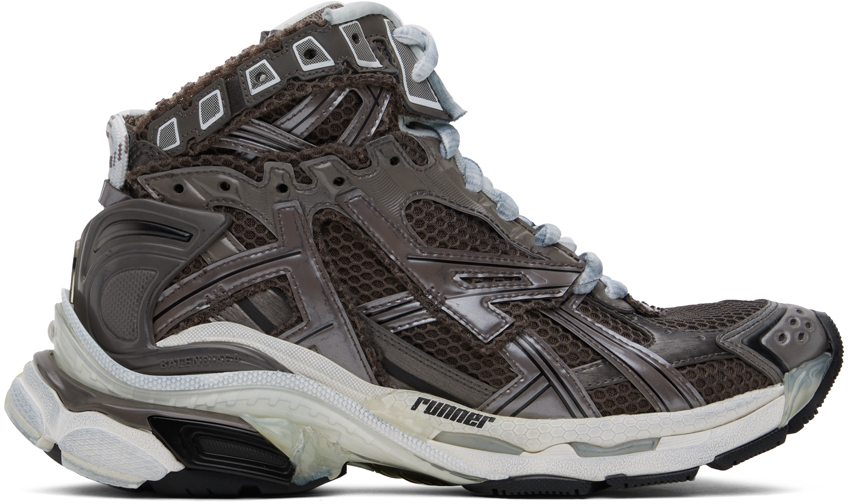 balenciaga runners brown