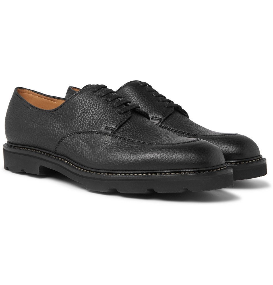 Sentry Pebble-Grain Leather Derby Shoes 