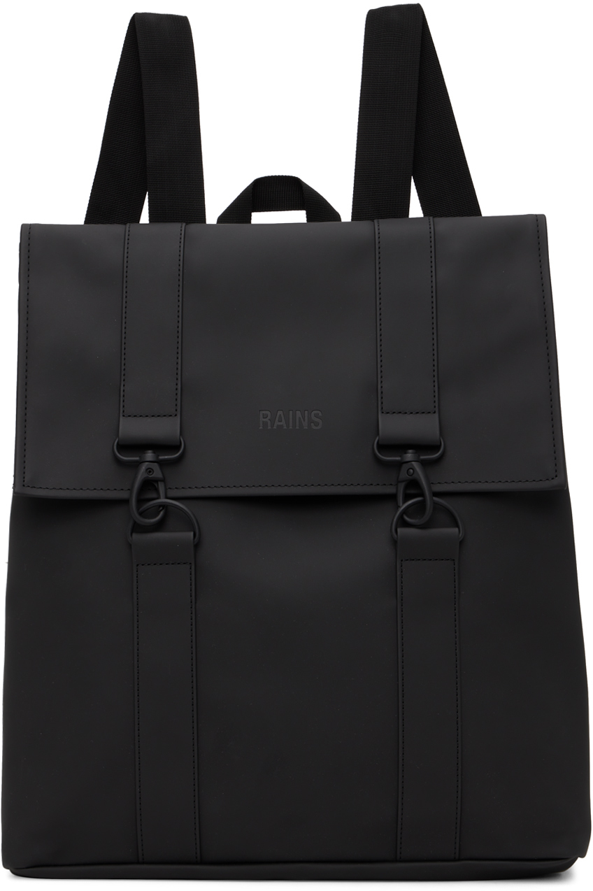RAINS Black MSN Backpack Rains