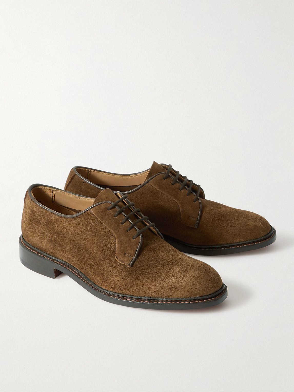 Tricker's - Robert Suede Derby Shoes - Brown Tricker's