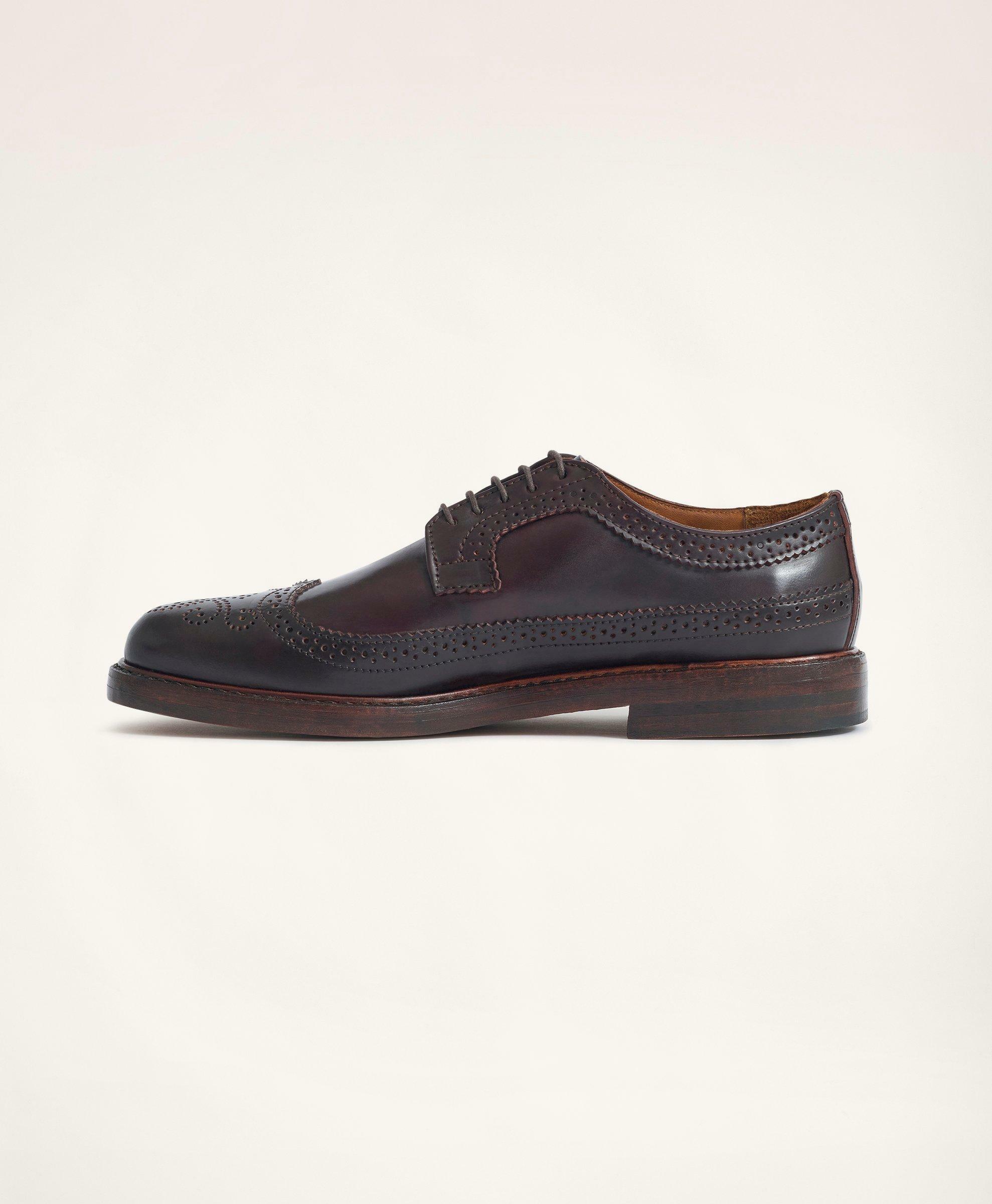 Brooks Brothers Men's Rancourt Cordovan Longwing Shoes | Burgundy