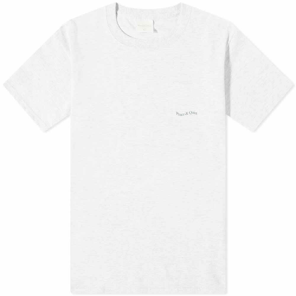 Museum of Peace and Quiet Micro Wordmark T-Shirt in Heather Museum of ...