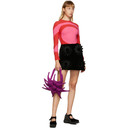 Paula Canovas Del Vas Black Padded Flower Mini Skirt