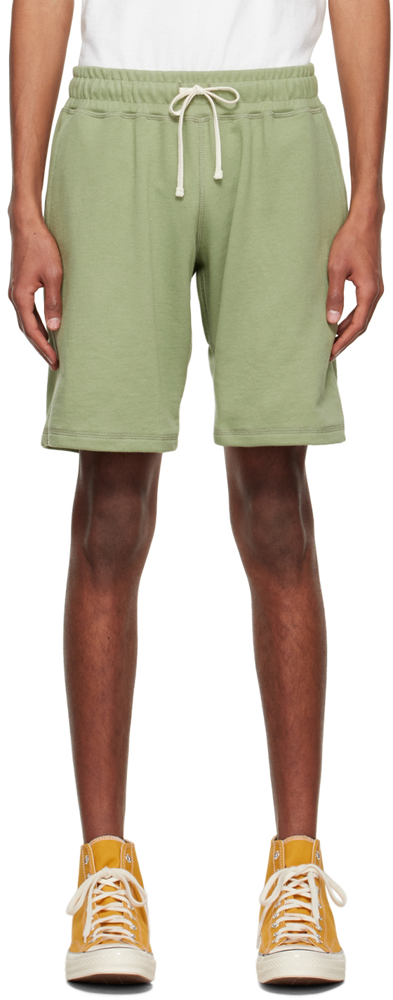 Bather Green Organic Cotton Shorts Bather