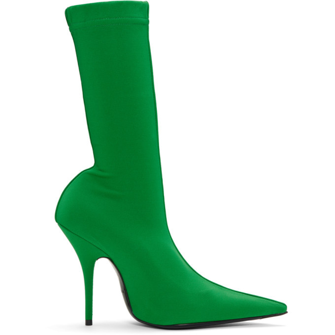 green balenciaga sock shoes