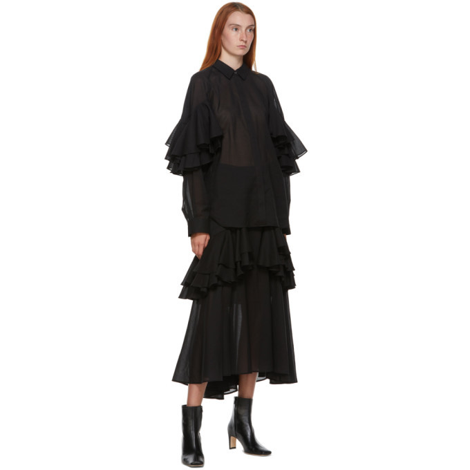 Toteme Black Locarno Shirt Toteme Toteme Black Locarno Shirt Toteme