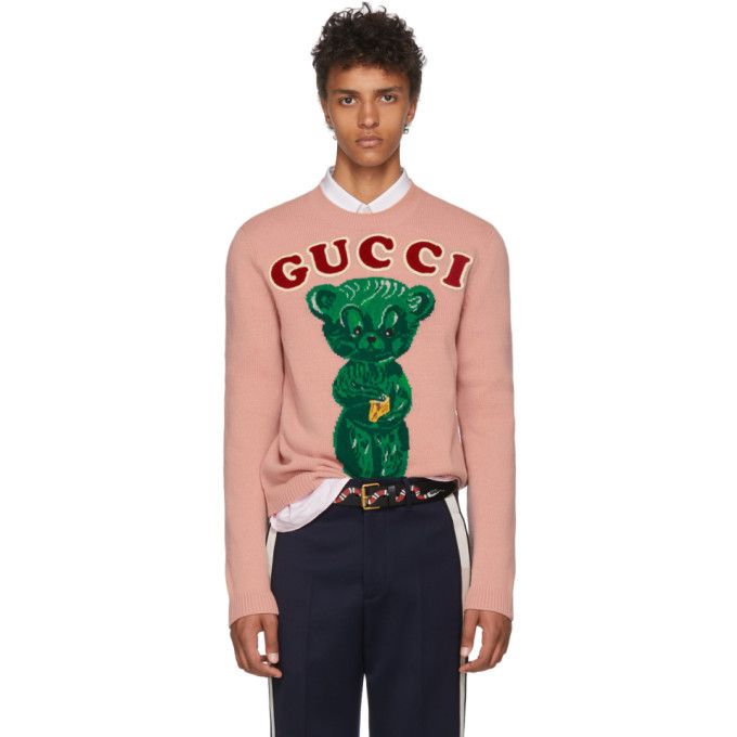 Gucci Pink Wool Knit Sweater Gucci