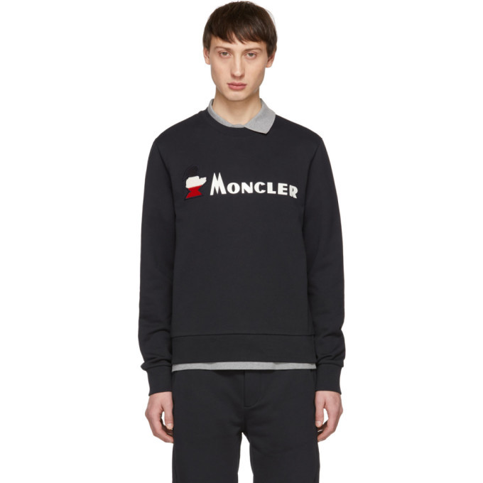 moncler navy sweatshirt