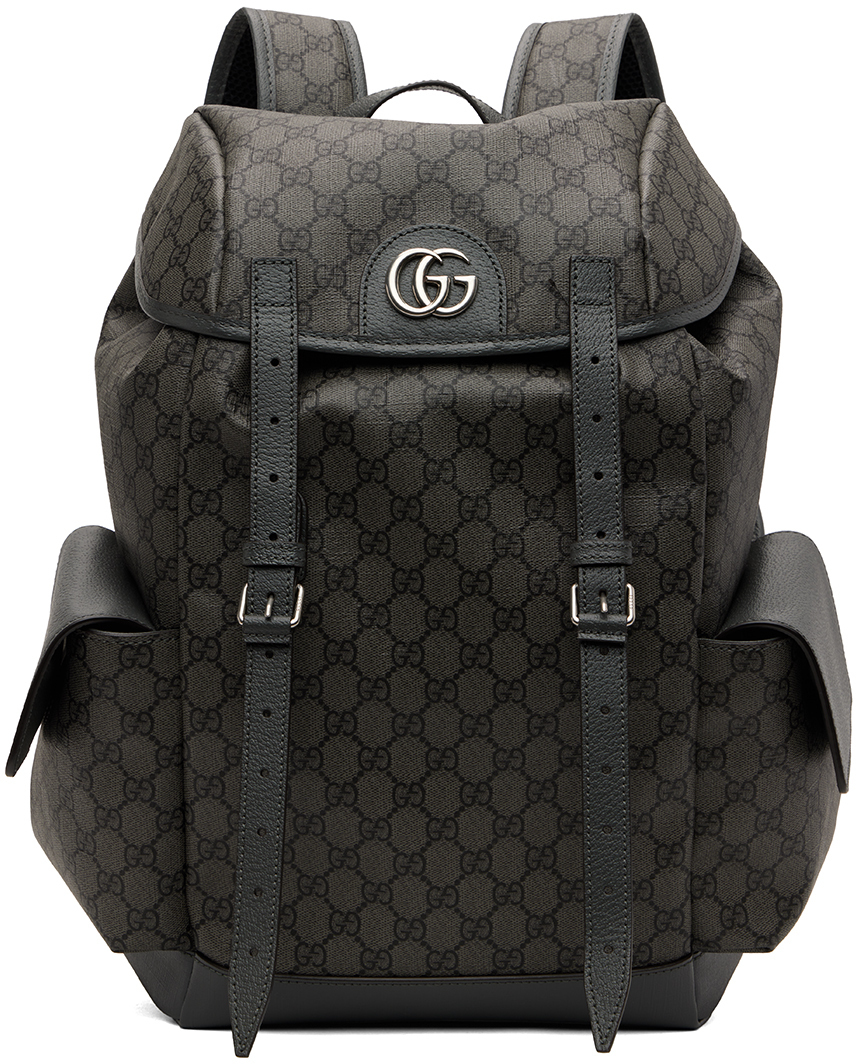 Gucci Gray Medium Ophidia Backpack Gucci