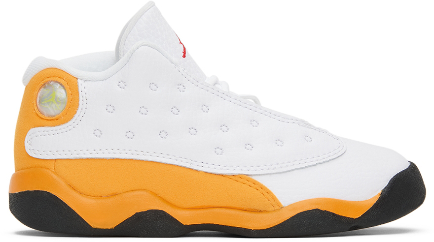 white orange retro 13