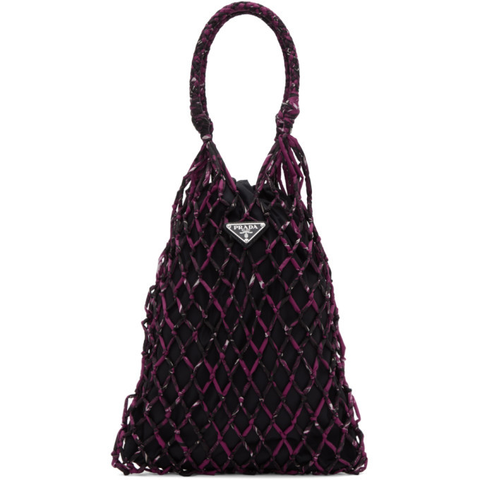 mesh tote pink