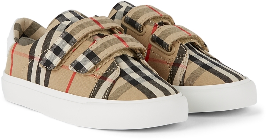 Burberry Kids Vintage Check Markham Straps Sneaker Burberry