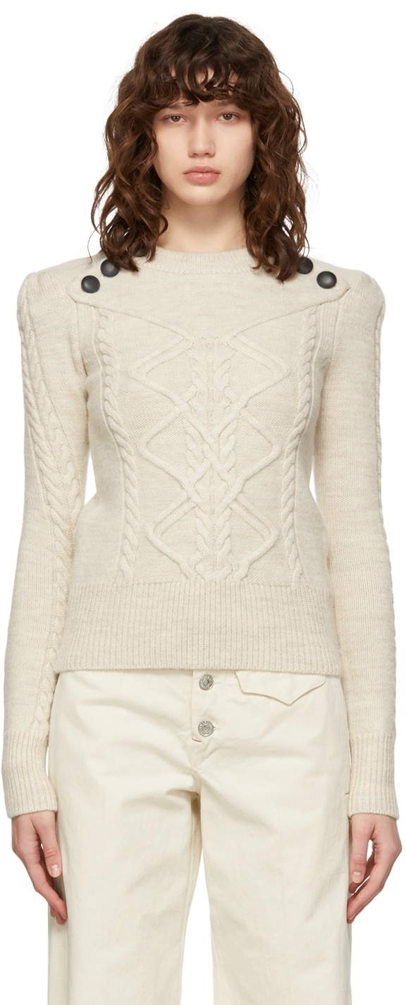 Isabel Marant Off-White Wool Dustin Sweater Isabel Marant