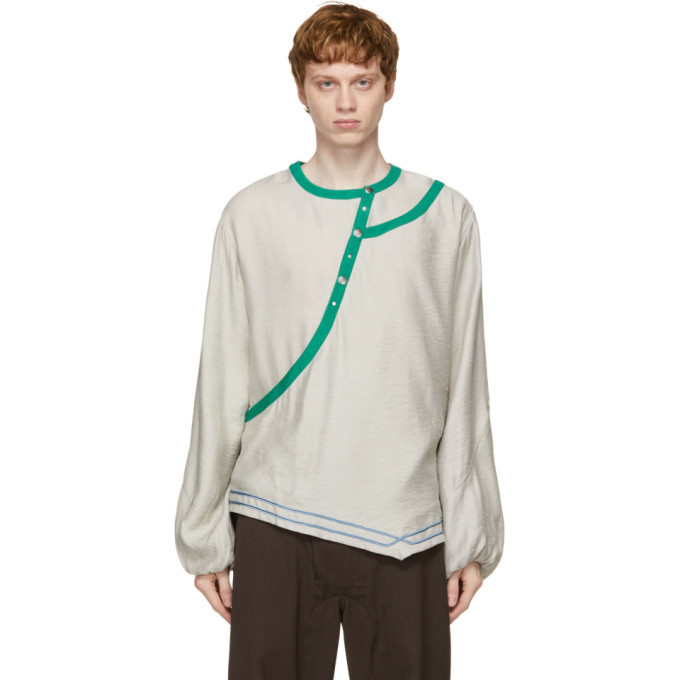 Kiko Kostadinov Grey Isaac Double Layer Shirt Kiko Kostadinov