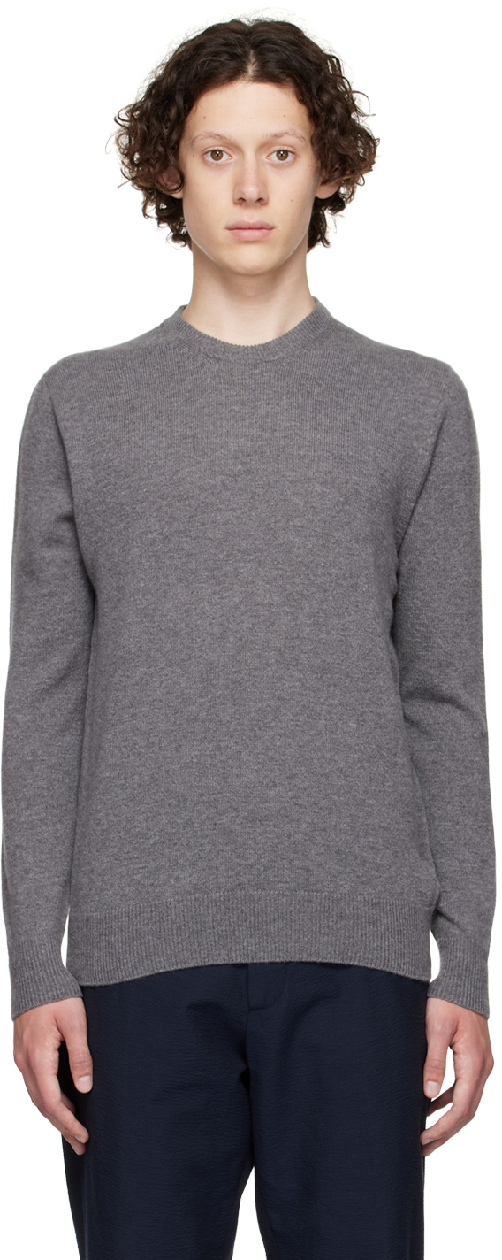 Salvatore Ferragamo Gray Cashmere Sweater Salvatore Ferragamo