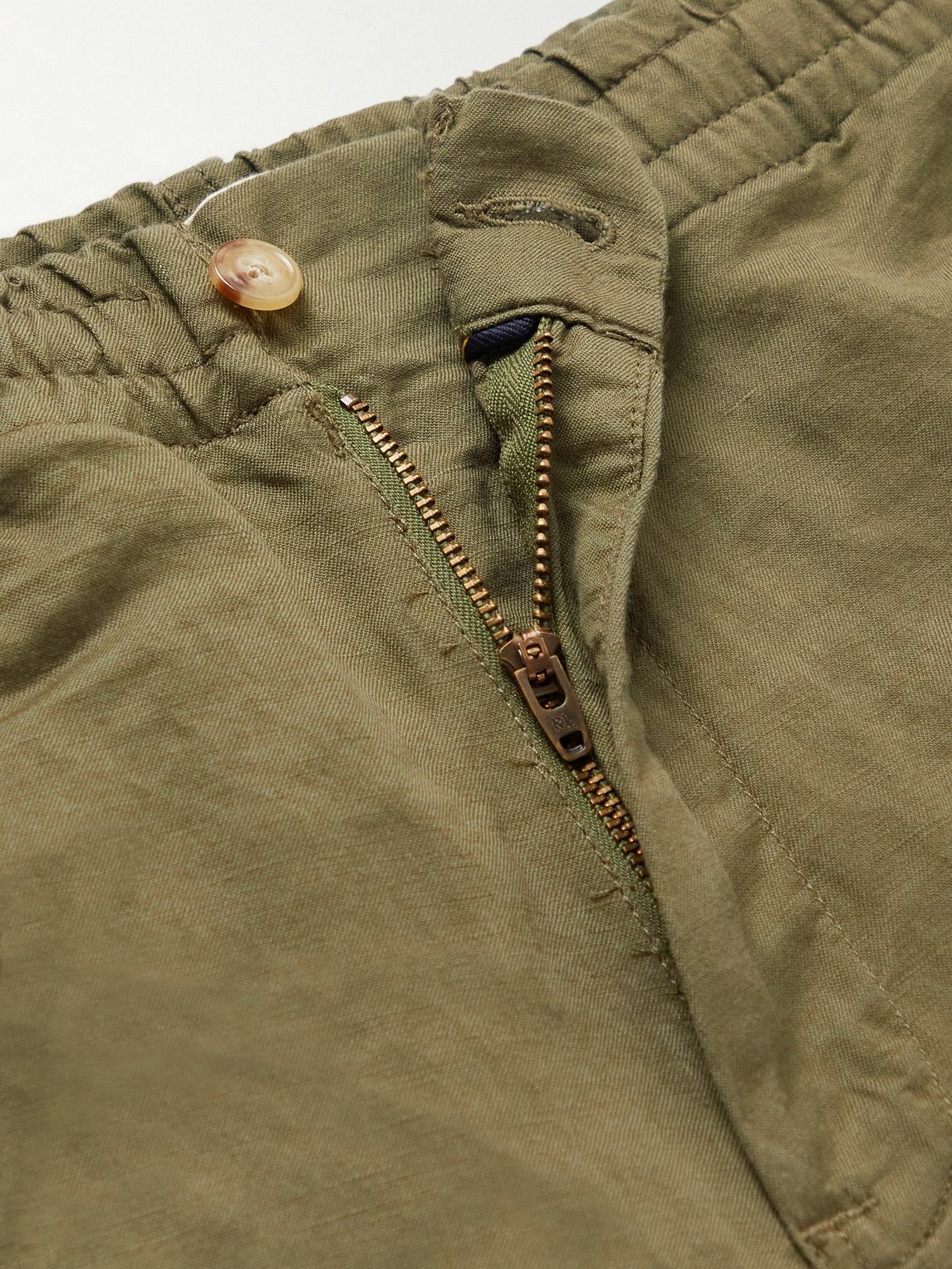 Polo Ralph Lauren - Prepster Straight-Leg Linen-Blend Shorts - Green