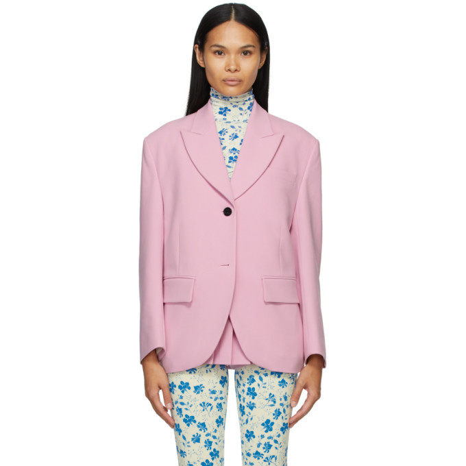 Pushbutton Pink Single Box Blazer 