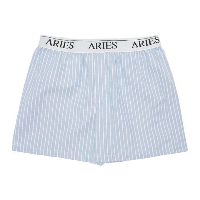 Aries Blue Narrow Stripe Boxers ARIES