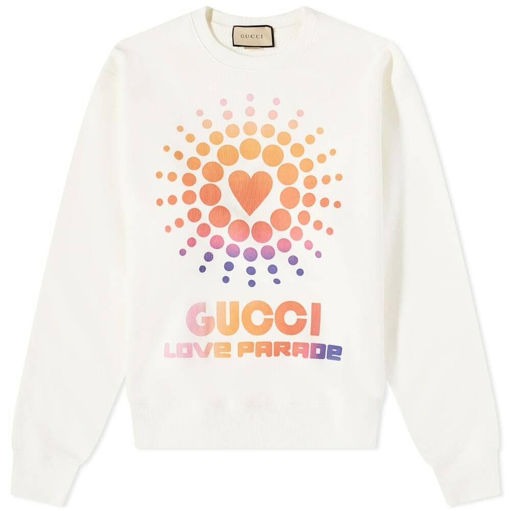 Gucci Men's Love Parade Crew Sweat in White Gucci