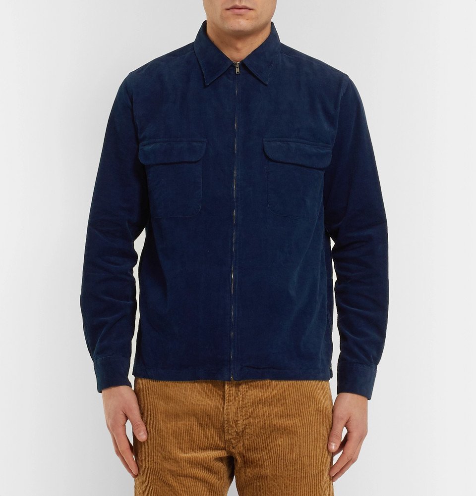 Beams Plus - Cotton-Corduroy Shirt Jacket - Men - Indigo Beams Plus