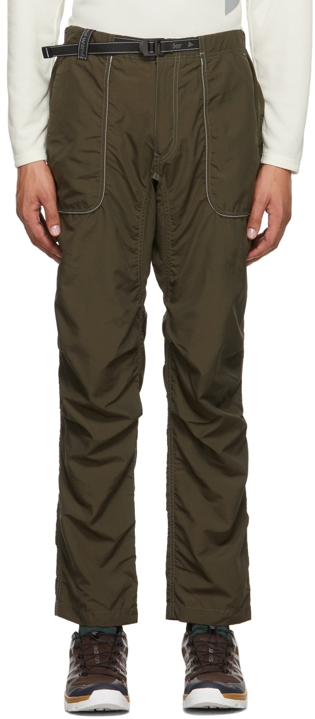 and wander Khaki Nylon Climbing Trousers and Wander