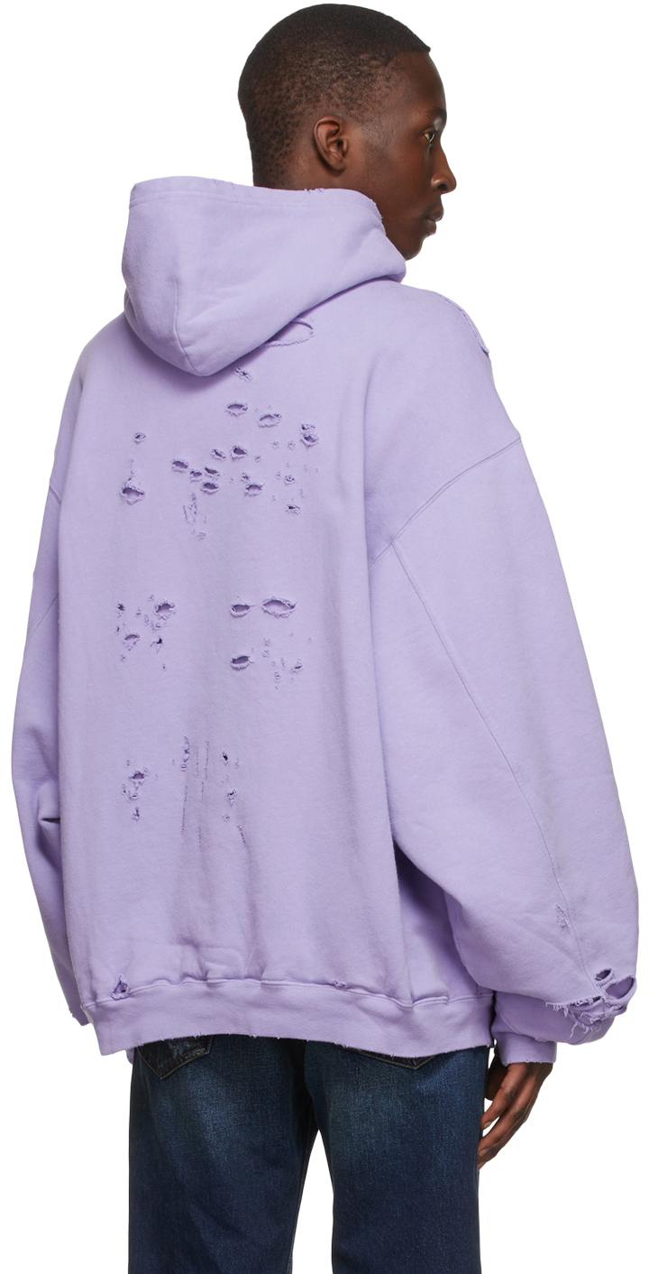 balenciaga hoodie womens purple