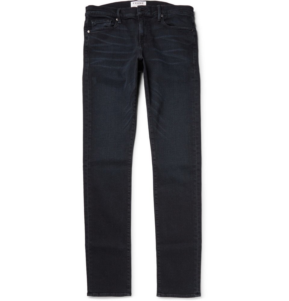 FRAME - L'Homme Slim-Fit Dry Denim Jeans - Men - Indigo Frame Denim