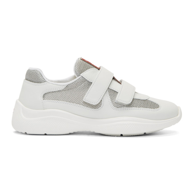 prada white mesh sneakers