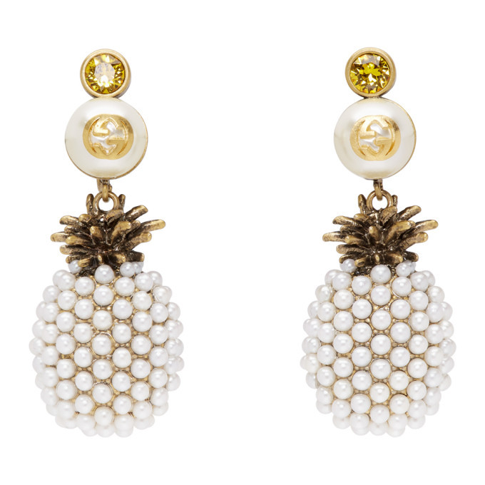 gucci pineapple earrings