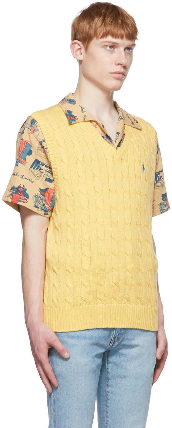 Polo Ralph Lauren Yellow Cotton Vest