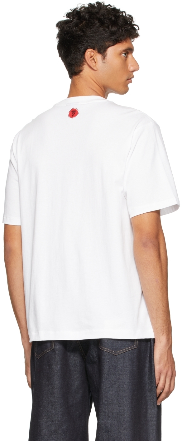 white dog t shirt