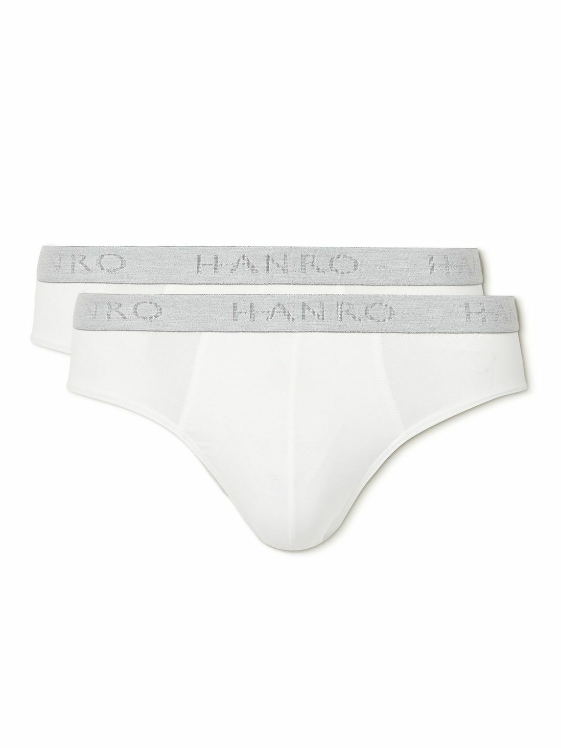 Hanro Two Pack Stretch Cotton Briefs White Hanro 5178