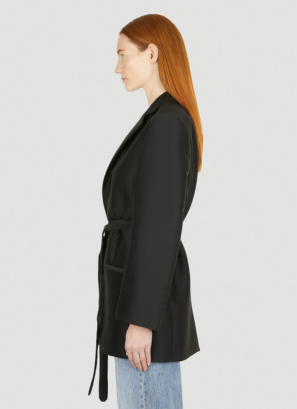 TOTEME - Belted Blazer in Black Toteme