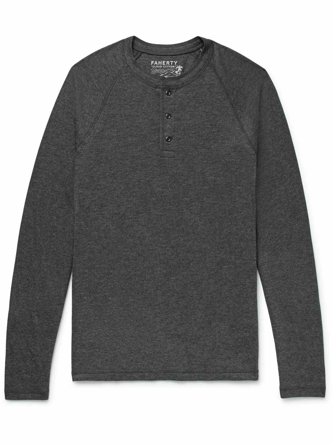 Faherty - Cloud Pima Cotton and Modal-Blend Jersey Henley T-Shirt ...