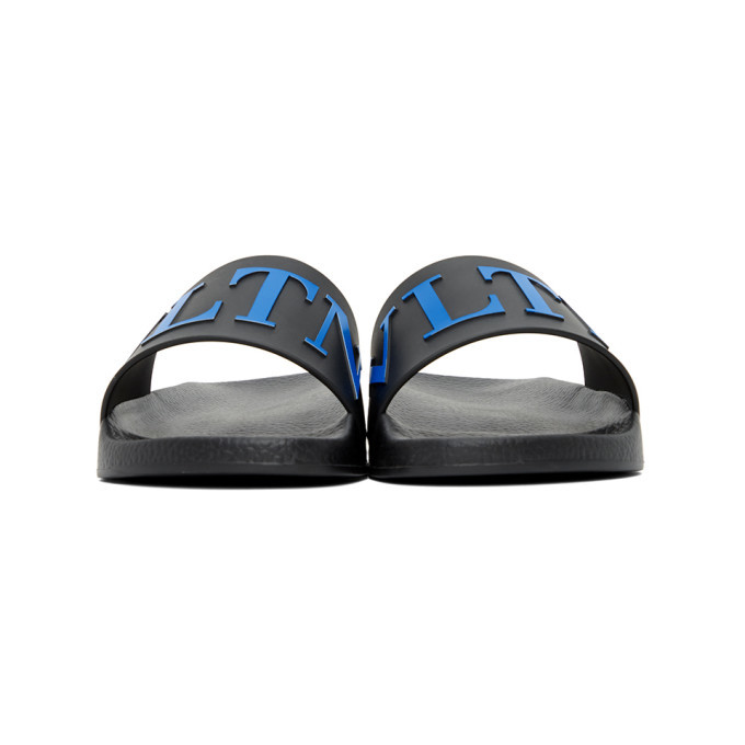 valentino slides blue