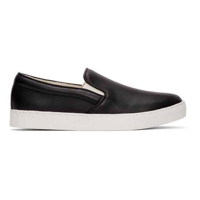 Comme des Garcons Homme Black Leather Steer Sneakers Comme des Garcons ...