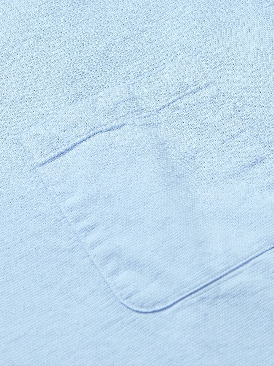 Oliver Spencer - Organic Cotton-Piqué Polo Shirt - Blue