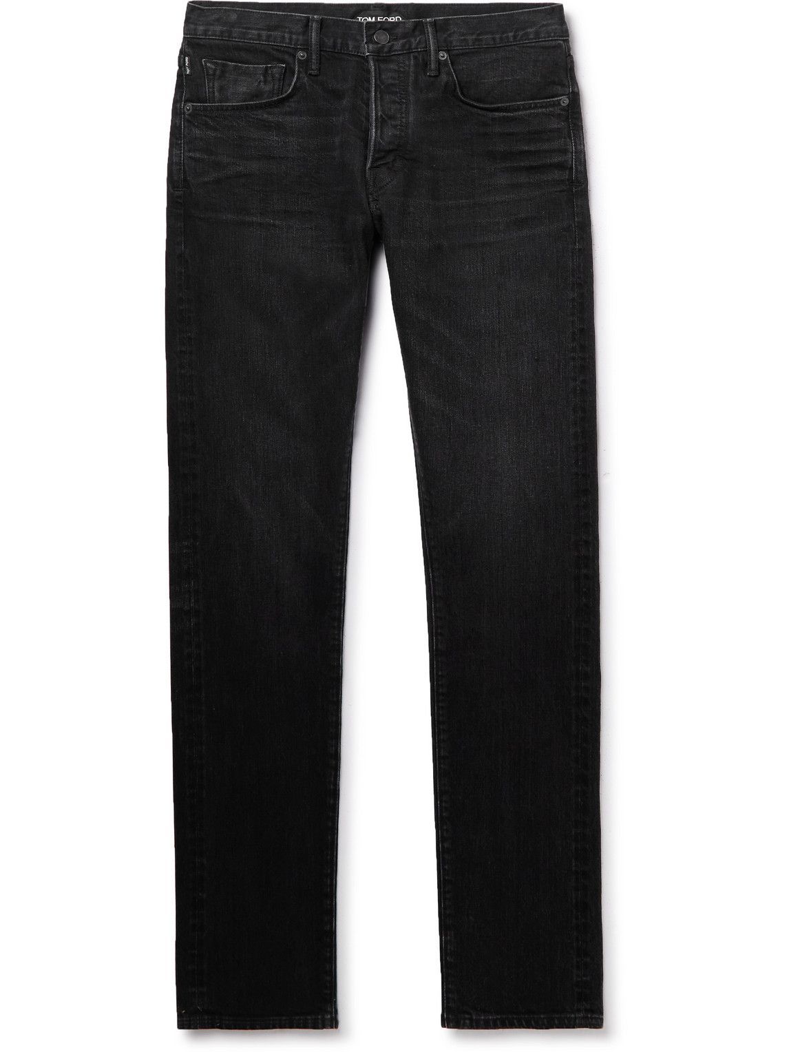 TOM FORD - Slim-Fit Selvedge Jeans - Black TOM FORD