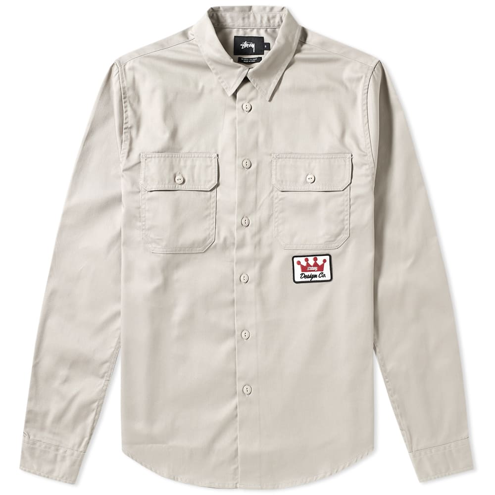 stussy lavender work shirt