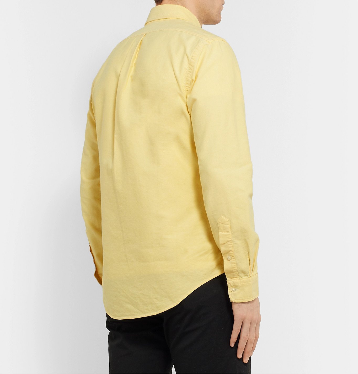 Slim-Fit Button-Down Collar Cotton 