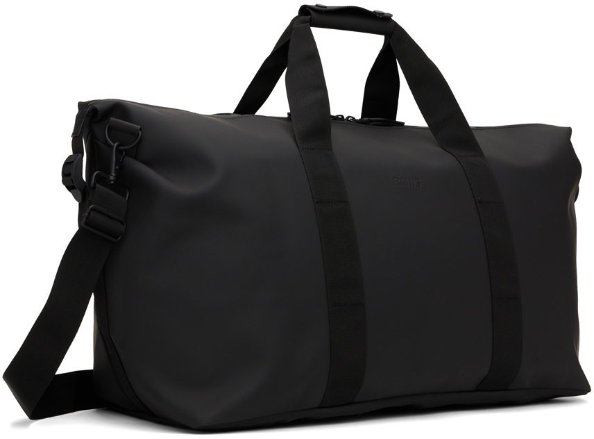 RAINS Black Large Weekend Duffle Bag Rains