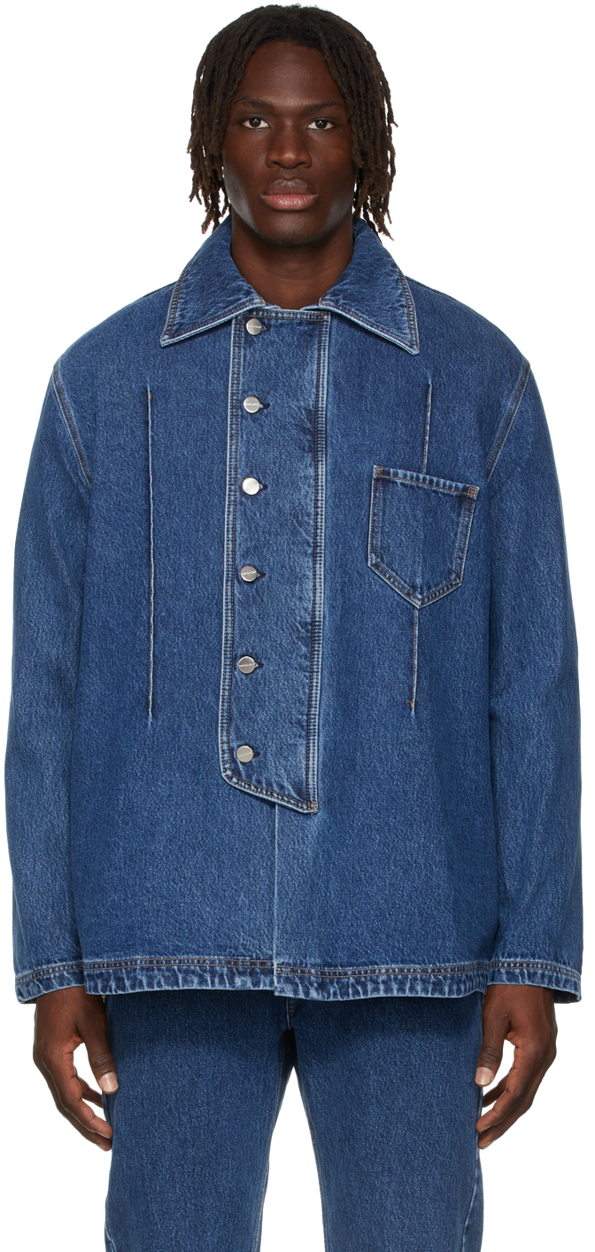 namachekonamacheko manni denim shirt 22ss - Gジャン/デニムジャケット