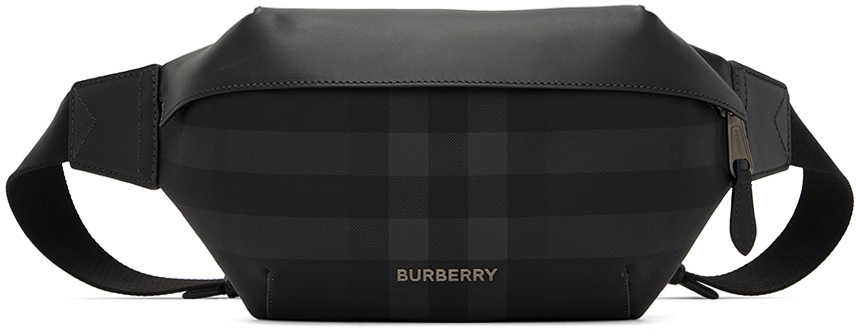 Burberry Black & Gray Sonny Bum Bag Burberry