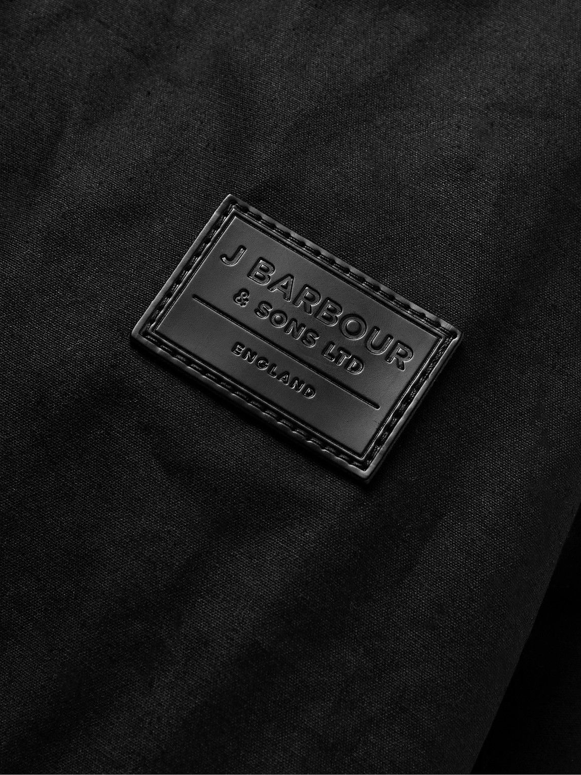 Barbour Gold Standard - Grampian Corduroy-Trimmed Waxed-Cotton Jacket - Black