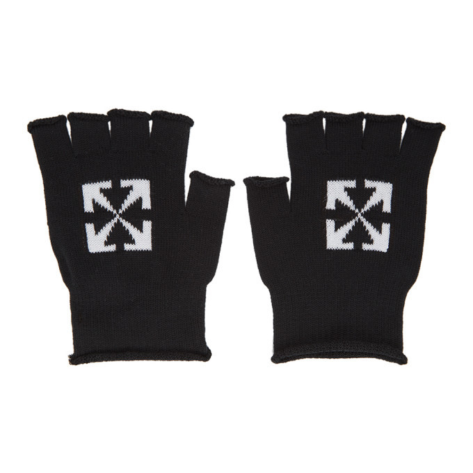 off white fingerless gloves