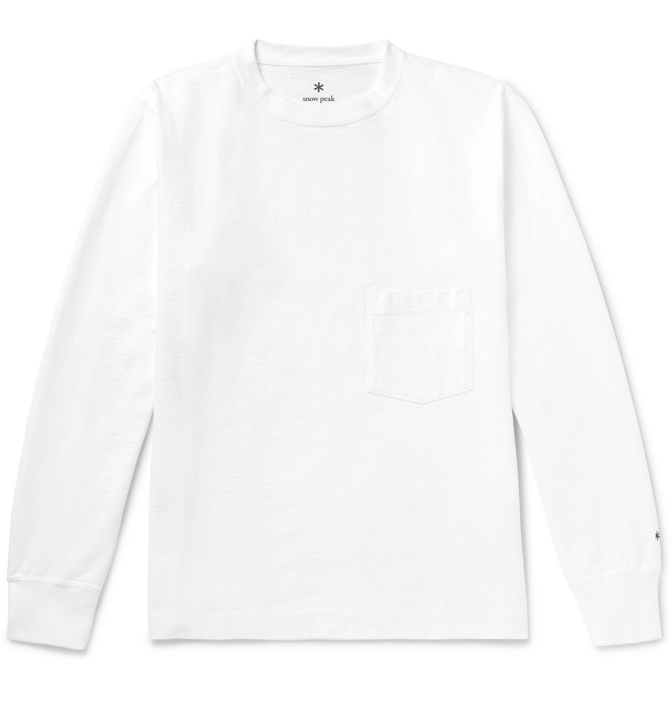 Snow Peak - Garment-Dyed Cotton-Jersey T-Shirt - White Snow Peak