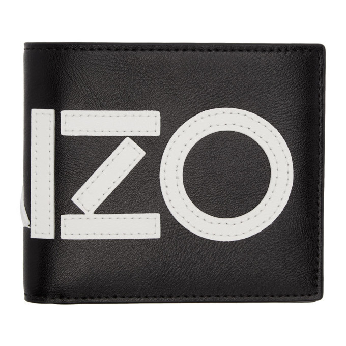 Kenzo Black Logo Bifold Wallet Kenzo