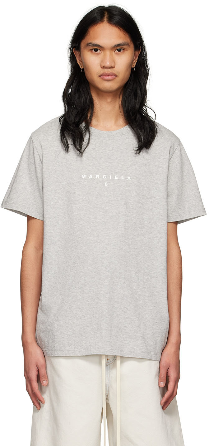 MM6 Maison Margiela SSENSE Exclusive Gray Cotton T-Shirt MM6 Maison ...