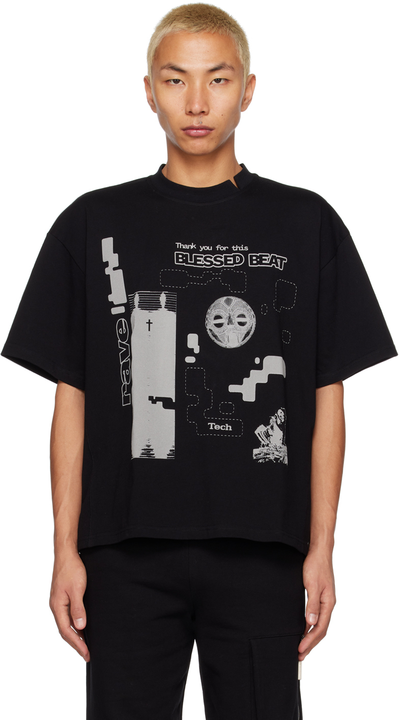 SPENCER BADU Black Graphic T-Shirt Spencer Badu